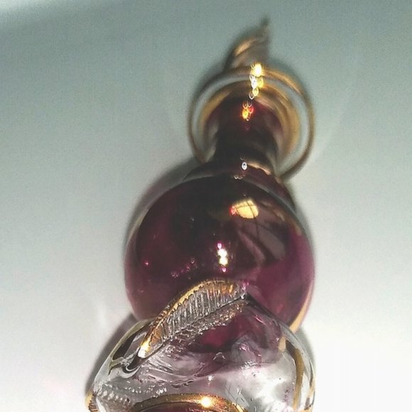 Antique VENETIAN Egyptian ART GLASS Perfume Bottle or Vial - Picture 5 of 6